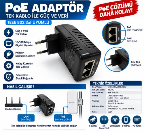 SOLIDFAST 2KM 5.8G(2000M) PTP/PTMP CPE SET (AP/REPEATER/CLIENT) HAZIR KURULUMA GEREK 2 Lİ SET NOKTADAN NOKTAYA AKTARICI